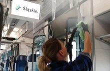 Koleje Śląskie testują czyszczenie pociągów dwutlenkiem tytanu