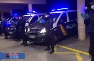 Policjanci dziękują medykom za ich wysiłek! Serce rośnie!