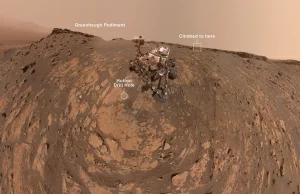 Łazik Curiosity rekordowo stromo i wysoko [zdjęcia