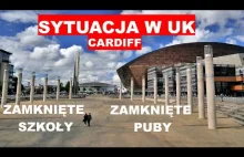 Sytuacja w UK. Zamknięte szkoły, puby, restauracje - Lockdown w Cardiff
