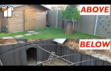 Gość wybudował bunkier w swoim ogródku