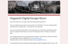 Wirtualny escape room "Harry'ego Pottera"