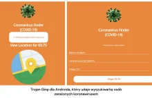 Trojan Ginp dla Androida udaje lokalizator osób zarażonych wirusem COVID-19