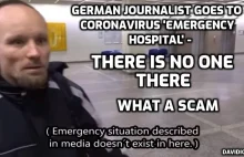 Niemiecki dziennikarz w szpitalu pełnym pacjentów z koronawirusem