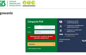 Serwery ZUS padły? Utrudniony dostęp do Platformy Usług Elektronicznych