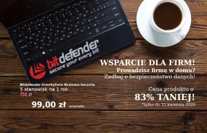 Bitdefender GravityZone Business Security - 83% taniej!