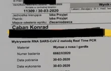 "Mój brat przeszedł POZYTYWNIE test na obecność koronawirusa"