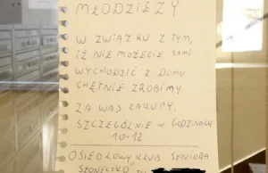 Seniorzy chcą robić zakupy dla... młodzieży!