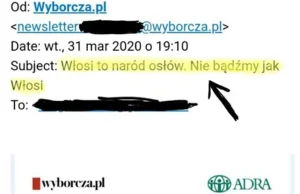 „Gazeta Wyborcza” po krytyce przez ambasadora Włoch przeprasza za tytuł