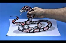 How to drawing 3D Snake! 3D Pencil Sketch Art
