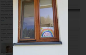 Koronawirus: Dzieci z Leżajska zamieściły w oknach swoje prace z...
