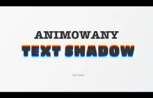 Animowany Text Shadow | CSS HTML | Fajny CSS