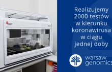 Warsaw Genomics realizuje 2000 testów genetycznych w kierunku koronawirusa...