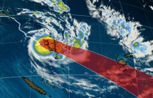 Cyklon 5 kategorii uderzający w Vanuatu - wiatry o prędkości 150 km/h