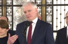 Wicepremier Jarosław Gowin podał się do dymisji