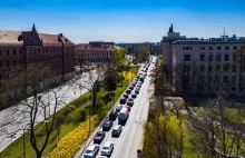 Uliczny protest przedsiębiorców w Krakowie