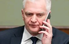 Jarosław Gowin dzwoni do sanepidu...