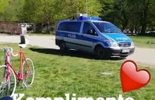 Frankfurcka policja w zderzeniu z ludźmi w parku...