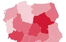 Mapa COVID-19 i mapa jakości powietrza w Polsce. Wrażenie jest piorunujące