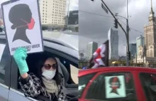 Strajk Kobiet zrobił demonstrację samochodową.