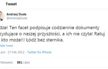 Andrzej Duda i jego Twitter to największy rywal Dudy #Duda2020