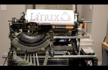 Logowanie do systemu Linux za pomocą dalekopisu z lat 30. XX wieku