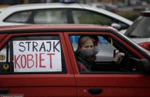 Gdańsk. Protest kobiet w czasie pandemii.