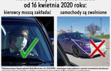 Samochody nie muszą mieć masek, ale kierowcy i pasażerowie już tak :D