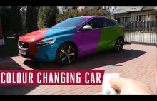 Colour changing car Volvo V40 R-Design