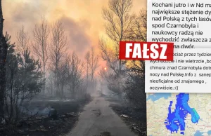 Fałszywe wiadomości o "radioaktywnej chmurze znad Czarnobyla"