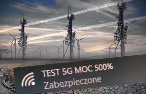 Przerażone osoby piszą o testach 5G