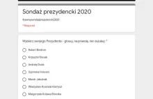 Sondaż prezydencki 2020