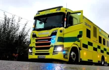 Ambulans Scania - nowa karetka intensywnej terapii w Sztokholmie