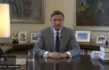 Prezydent Słowenii Borut Pahor ze słowami otuchy dla Polski i Polaków