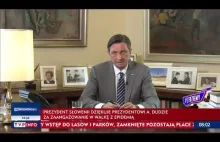 Prezydent Słowenii po polsku do Andrzeja Dudy i Polaków: jestem pełen...