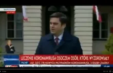 Czego nie ma na twarzy rzecznik Ministerstwa Zdrowia na konferencji prasowej?