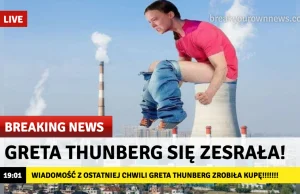 PILNE! Greta Thunberg SIĘ ZESRAŁA!!!