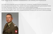 Fałszywy list polskiego generała na stronie www Akademii Sztuki Wojennej
