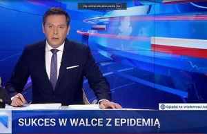 Wiadomości TVP ogłaszają sukces w walce z epidemią