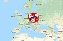 Coronavirus Polska - Mapa według powiatów