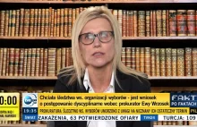 Wpadka w TVN24. Prokurator Wrzosek wystąpiła na tle sztucznej tapety z książkami