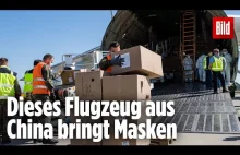 Antonow An-225 wylądował w Lipsku. Wita go niemiecka minister obrony, bez maski