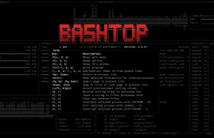 Bashtop - wygodny monitor systemowy napisany w bashu