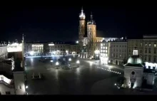 Wieczór w Krakowie - miasto niedawno tętniące życiem...