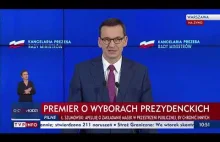 Premier Morawiecki: Do przeprowadzenia wyborów prezydenckich zobowiązuje...