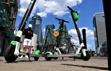 Elektryczne hulajnogi firmy Lime wracają na ulice Warszawy