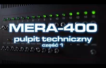 MERA-400 - opis pulpitu technicznego