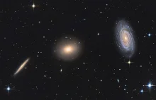 Triplet Smoka - Trzy galaktyki w jednej linii