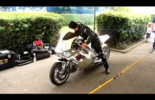 Odpalanie motocykla MTT Superbike (Y2K) - napędzanego turbiną gazową...