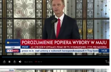 TVPiS grubo manipuluje: "Porozumienie popiera wybory w maju". Popiera 1 poseł